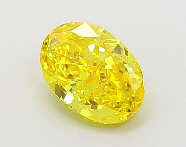 Loose Diamond - OVAL 1.03ct Fancy Vivid Yellow VS2: Loose Diamond - OVAL 1.03ct Fancy Vivid Yellow VS2 Source: This is a real non-mined Diamond that has been grown in a lab Shape: OVAL Carats: 1.03 Color: Fancy Vivid Yellow Certification: IGI Video: