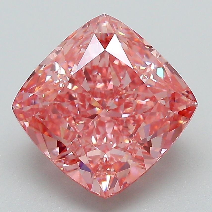 Loose Diamond - CUSHION MODIFIED 4.08ct Fancy Vivid Pink VVS2: Loose Diamond - CUSHION MODIFIED 4.08ct Fancy Vivid Pink VVS2 Source: This is a real non-mined Diamond that has been grown in a lab Shape: CUSHION MODIFIED Carats: 4.08 Color: Fancy Vivid Pink Certifi