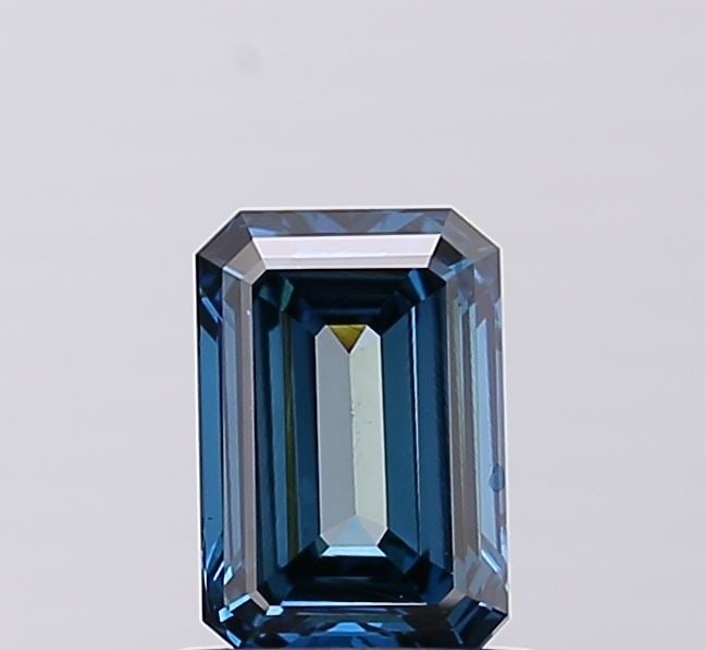 Loose Diamond - EMERALD 1.08ct Fancy Vivid Blue VS1: Loose Diamond - EMERALD 1.08ct Fancy Vivid Blue VS1 Source: This is a real non-mined Diamond that has been grown in a lab Shape: EMERALD Carats: 1.08 Color: Fancy Vivid Blue Certification: IGI Video: