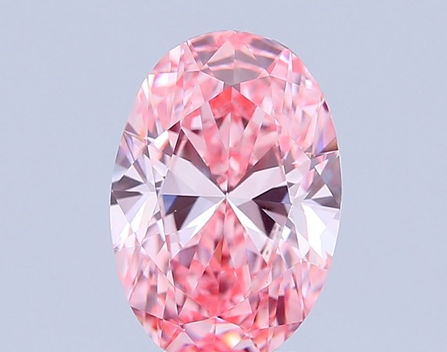Loose Diamond - OVAL 2.51ct Fancy Vivid Pink VVS2: Loose Diamond - OVAL 2.51ct Fancy Vivid Pink VVS2 Source: This is a real non-mined Diamond that has been grown in a lab Shape: OVAL Carats: 2.51 Color: Fancy Vivid Pink Certification: IGI Video: