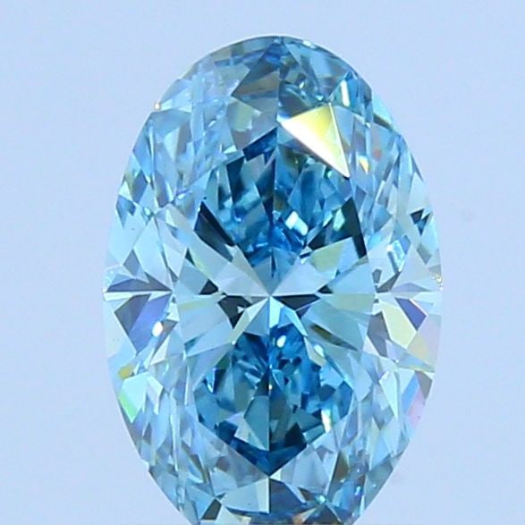 Loose Diamond - OVAL 1.24ct Fancy Vivid Blue VVS2: Loose Diamond - OVAL 1.24ct Fancy Vivid Blue VVS2 Source: This is a real non-mined Diamond that has been grown in a lab Shape: OVAL Carats: 1.24 Color: Fancy Vivid Blue Certification: NONE Video: