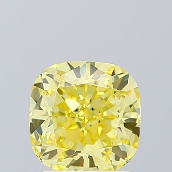Loose Diamond - CUSHION BRILLIANT 1.56ct Fancy Intense Yellow VS1: Loose Diamond - CUSHION BRILLIANT 1.56ct Fancy Intense Yellow VS1 Source: This is a real non-mined Diamond that has been grown in a lab Shape: CUSHION BRILLIANT Carats: 1.56 Color: Fancy Intense Yello