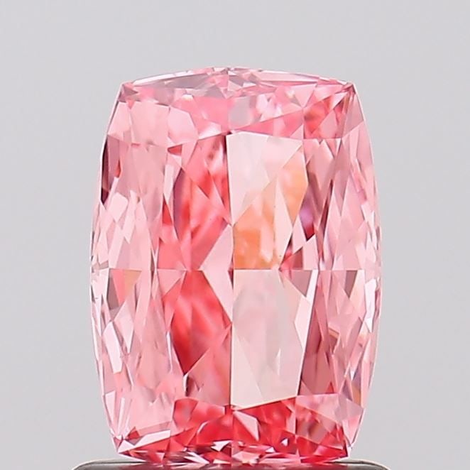 Loose Diamond - CUSHION MODIFIED 1.08ct Fancy Vivid Pink VVS2: Loose Diamond - CUSHION MODIFIED 1.08ct Fancy Vivid Pink VVS2 Source: This is a real non-mined Diamond that has been grown in a lab Shape: CUSHION MODIFIED Carats: 1.08 Color: Fancy Vivid Pink Certifi