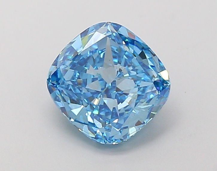 Loose Diamond - CUSHION MODIFIED 2.02ct Fancy Vivid Blue VS2: Loose Diamond - CUSHION MODIFIED 2.02ct Fancy Vivid Blue VS2 Source: This is a real non-mined Diamond that has been grown in a lab Shape: CUSHION MODIFIED Carats: 2.02 Color: Fancy Vivid Blue Certific