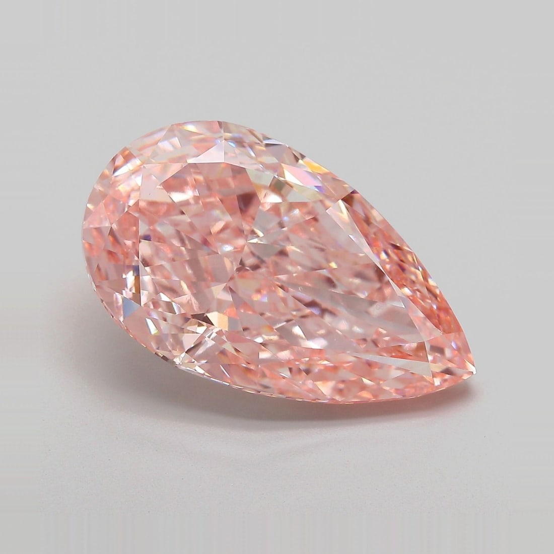 Loose Diamond - PEAR 11.08ct Fancy Intense Pink VS1: Loose Diamond - PEAR 11.08ct Fancy Intense Pink VS1 Source: This is a real non-mined Diamond that has been grown in a lab Shape: PEAR Carats: 11.08 Color: Fancy Intense Pink Certification: IGI Video:
