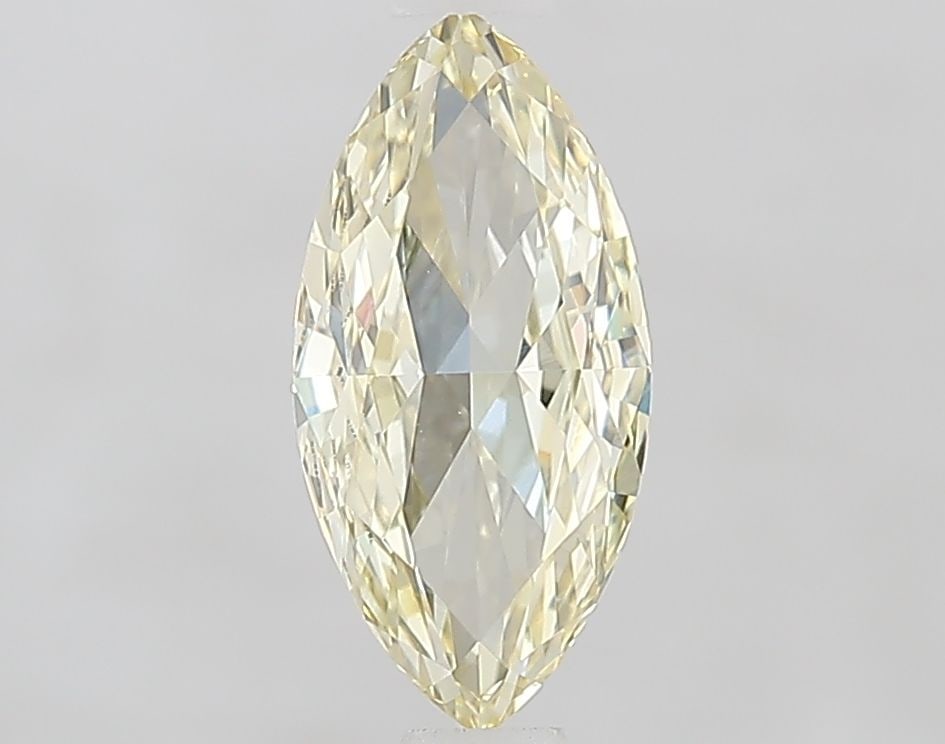 Loose Diamond - MARQUISE 1.05ct Fancy Light Yellow VVS1: Loose Diamond - MARQUISE 1.05ct Fancy Light Yellow VVS1 Source: This is a real non-mined Diamond that has been grown in a lab Shape: MARQUISE Carats: 1.05 Color: Fancy Light Yellow Certification: IGI 