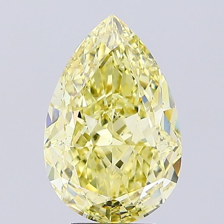 Loose Diamond - PEAR 6.1ct Fancy Intense Yellow VS1: Loose Diamond - PEAR 6.1ct Fancy Intense Yellow VS1 Source: This is a real non-mined Diamond that has been grown in a lab Shape: PEAR Carats: 6.1 Color: Fancy Intense Yellow Certification: IGI Video: