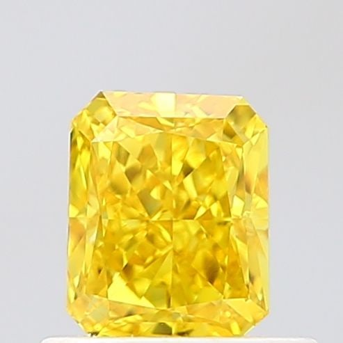 Loose Diamond - RADIANT 0.67ct Fancy Vivid Yellow VVS2: Loose Diamond - RADIANT 0.67ct Fancy Vivid Yellow VVS2 Source: This is a real non-mined Diamond that has been grown in a lab Shape: RADIANT Carats: 0.67 Color: Fancy Vivid Yellow Certification: IGI Vi