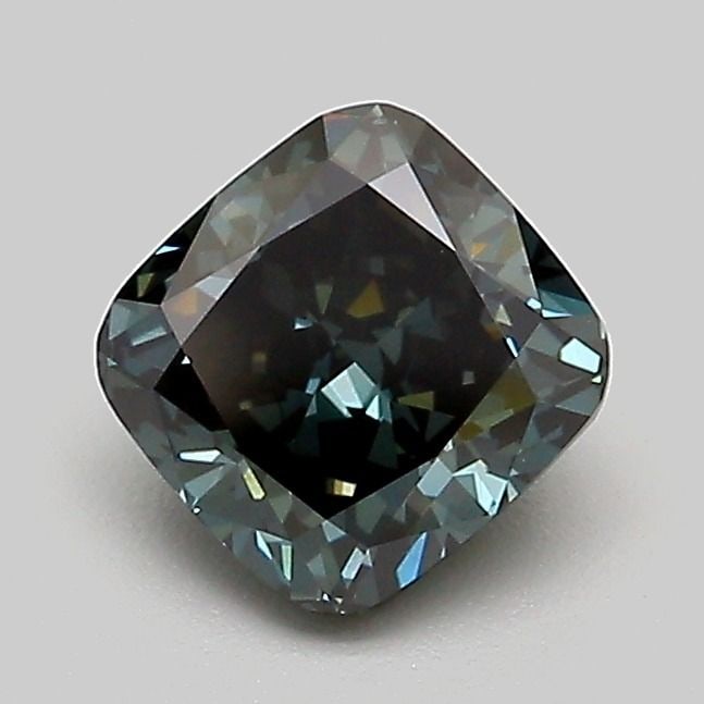 Loose Diamond - CUSHION MODIFIED 1.02ct Fancy Deep Blueish Green VVS2: Loose Diamond - CUSHION MODIFIED 1.02ct Fancy Deep Blueish Green VVS2 Source: This is a real non-mined Diamond that has been grown in a lab Shape: CUSHION MODIFIED Carats: 1.02 Color: Fancy Deep Bluei