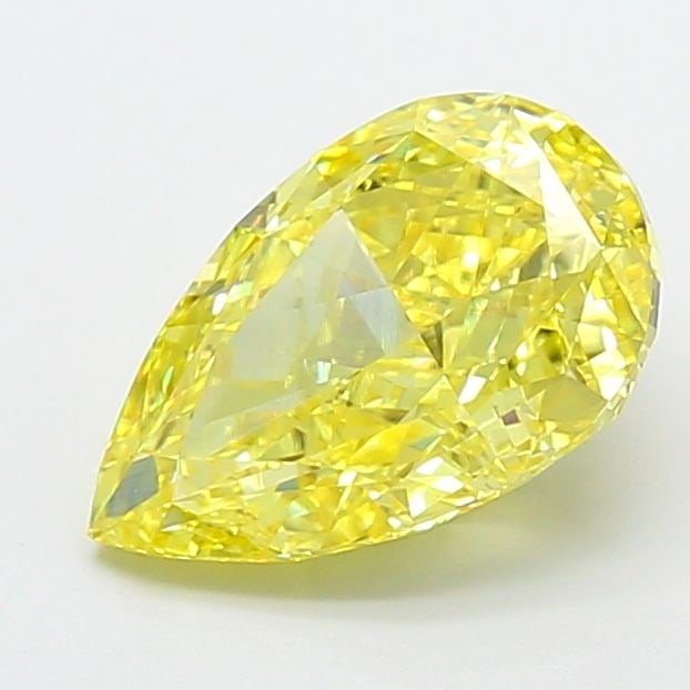 Loose Diamond - PEAR 3.3ct Fancy Vivid Yellow VVS2: Loose Diamond - PEAR 3.3ct Fancy Vivid Yellow VVS2 Source: This is a real non-mined Diamond that has been grown in a lab Shape: PEAR Carats: 3.3 Color: Fancy Vivid Yellow Certification: IGI Video: