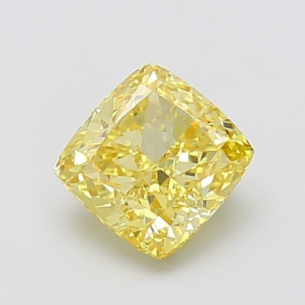 Loose Diamond - CUSHION MODIFIED 2.01ct Fancy Intense Yellow VS1: Loose Diamond - CUSHION MODIFIED 2.01ct Fancy Intense Yellow VS1 Source: This is a real non-mined Diamond that has been grown in a lab Shape: CUSHION MODIFIED Carats: 2.01 Color: Fancy Intense Yellow 