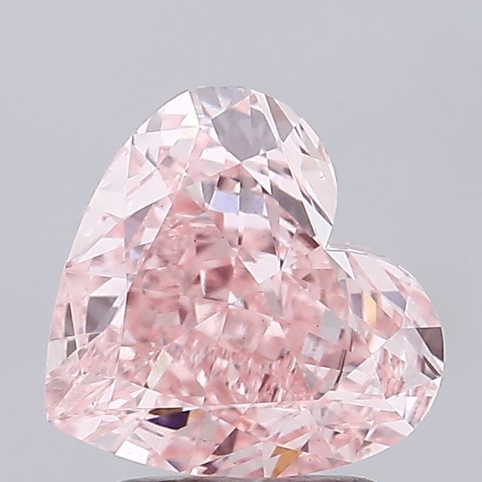 Loose Diamond - HEART 3.07ct Fancy Vivid Pink VS2: Loose Diamond - HEART 3.07ct Fancy Vivid Pink VS2 Source: This is a real non-mined Diamond that has been grown in a lab Shape: HEART Carats: 3.07 Color: Fancy Vivid Pink Certification: IGI Video: