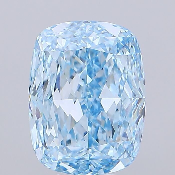 Loose Diamond - CUSHION MODIFIED 9.63ct Fancy Vivid Blue VS1: Loose Diamond - CUSHION MODIFIED 9.63ct Fancy Vivid Blue VS1 Source: This is a real non-mined Diamond that has been grown in a lab Shape: CUSHION MODIFIED Carats: 9.63 Color: Fancy Vivid Blue Certific