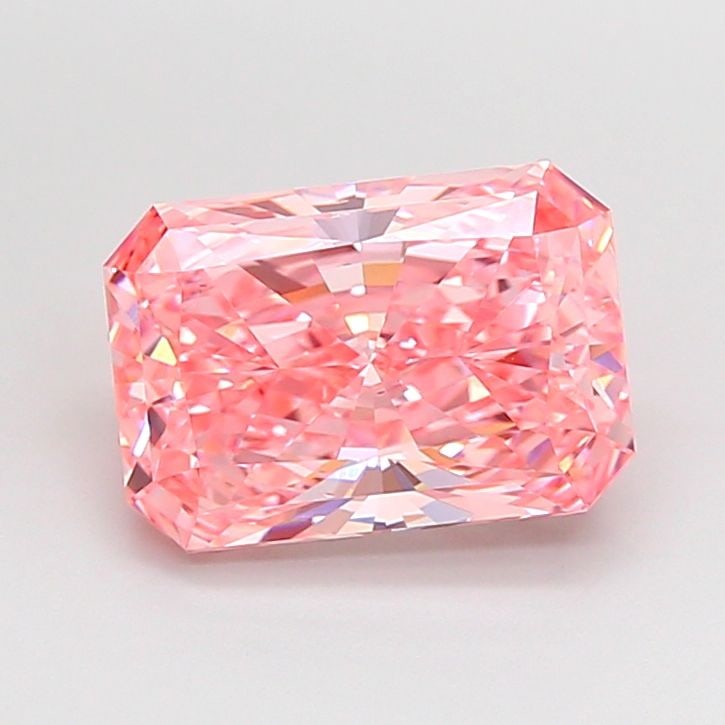 Loose Diamond - RADIANT 3.01ct Fancy Vivid Pink VS2: Loose Diamond - RADIANT 3.01ct Fancy Vivid Pink VS2 Source: This is a real non-mined Diamond that has been grown in a lab Shape: RADIANT Carats: 3.01 Color: Fancy Vivid Pink Certification: IGI Video:
