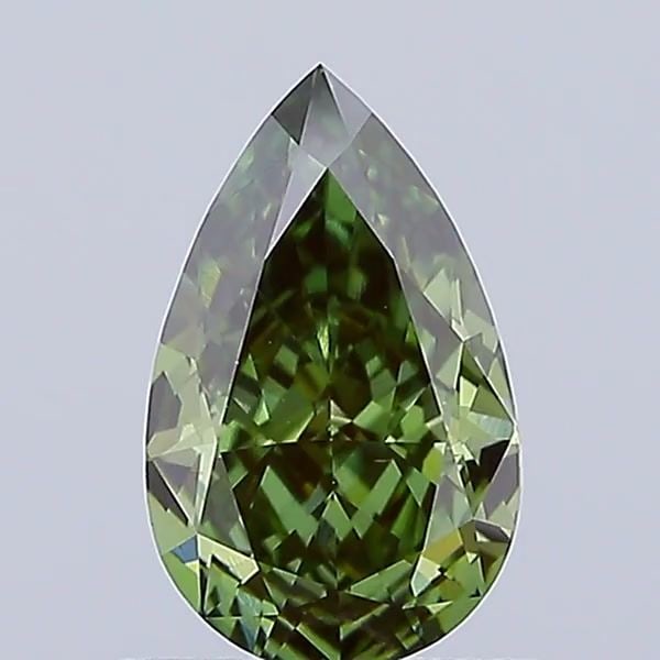 Loose Diamond - PEAR 1.01ct Fancy Vivid Green VS1: Loose Diamond - PEAR 1.01ct Fancy Vivid Green VS1 Source: This is a real non-mined Diamond that has been grown in a lab Shape: PEAR Carats: 1.01 Color: Fancy Vivid Green Certification: IGI Video: