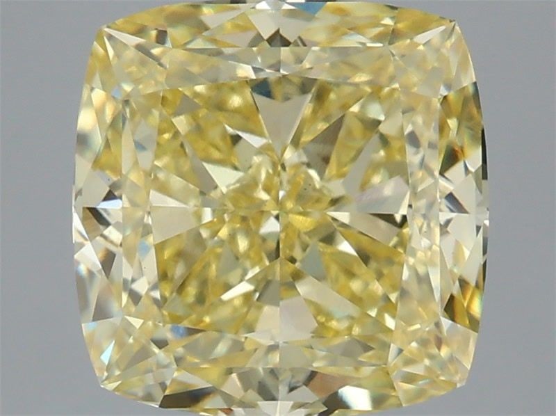 Loose Diamond - CUSHION MODIFIED 3.6ct Fancy Intense Yellow VS1: Loose Diamond - CUSHION MODIFIED 3.6ct Fancy Intense Yellow VS1 Source: This is a real non-mined Diamond that has been grown in a lab Shape: CUSHION MODIFIED Carats: 3.6 Color: Fancy Intense Yellow Ce