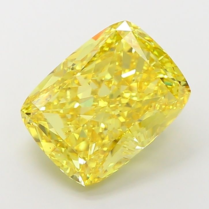 Loose Diamond - CUSHION MODIFIED 10.32ct Fancy Vivid Yellow VS1: Loose Diamond - CUSHION MODIFIED 10.32ct Fancy Vivid Yellow VS1 Source: This is a real non-mined Diamond that has been grown in a lab Shape: CUSHION MODIFIED Carats: 10.32 Color: Fancy Vivid Yellow Ce