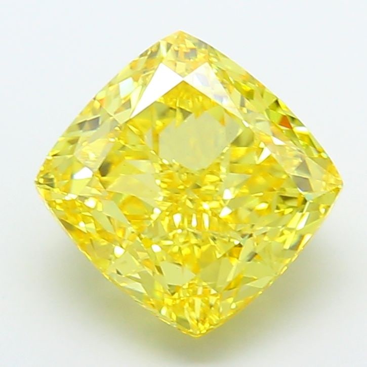 Loose Diamond - CUSHION MODIFIED 8.01ct Fancy Vivid Yellow VS1: Loose Diamond - CUSHION MODIFIED 8.01ct Fancy Vivid Yellow VS1 Source: This is a real non-mined Diamond that has been grown in a lab Shape: CUSHION MODIFIED Carats: 8.01 Color: Fancy Vivid Yellow Cert