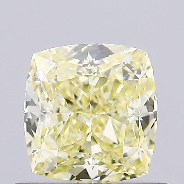 Loose Diamond - CUSHION MODIFIED 0.62ct Fancy Yellow VVS2: Loose Diamond - CUSHION MODIFIED 0.62ct Fancy Yellow VVS2 Source: This is a real non-mined Diamond that has been grown in a lab Shape: CUSHION MODIFIED Carats: 0.62 Color: Fancy Yellow Certification: 