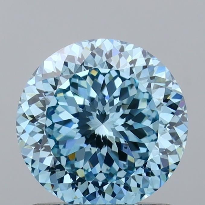 Loose Diamond - ROUND 1.09ct Fancy Vivid Blue VS1: Loose Diamond - ROUND 1.09ct Fancy Vivid Blue VS1 Source: This is a real non-mined Diamond that has been grown in a lab Shape: ROUND Carats: 1.09 Color: Fancy Vivid Blue Certification: IGI Video: