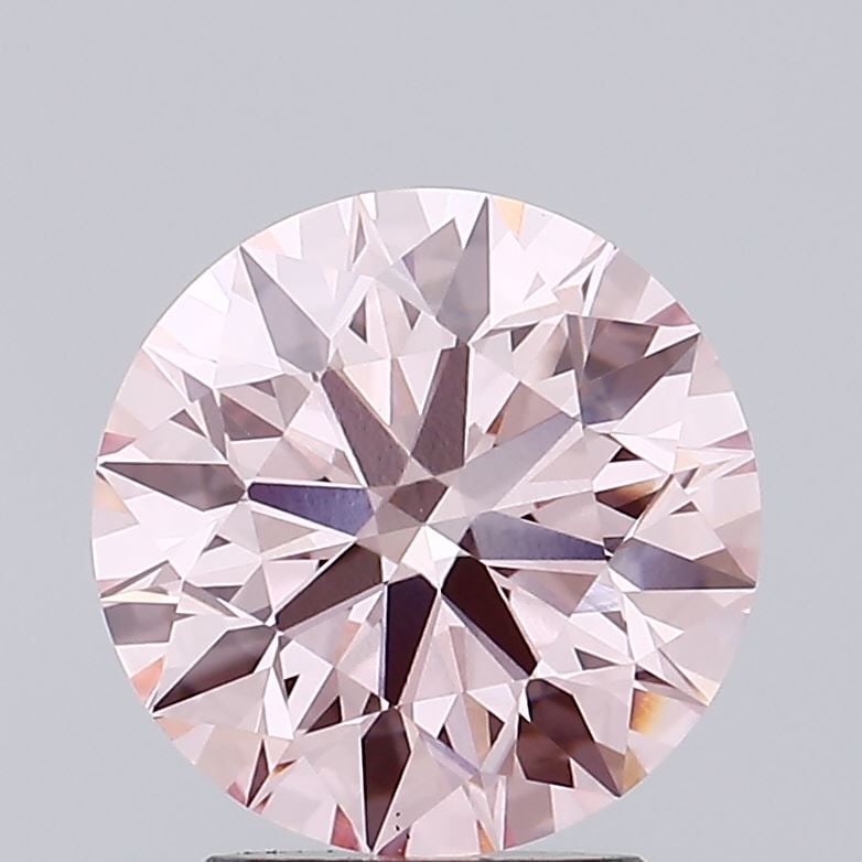 Ideal Loose Diamond - ROUND 2.36ct Fancy Vivid Pink VS1: Ideal Loose Diamond - ROUND 2.36ct Fancy Vivid Pink VS1 Source: This is a real non-mined Diamond that has been grown in a lab Shape: ROUND Carats: 2.36 Color: Fancy Vivid Pink Certification: IGI Video