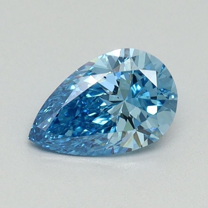 Loose Diamond - PEAR 0.54ct Fancy Blue VS2: Loose Diamond - PEAR 0.54ct Fancy Blue VS2 Source: This is a real non-mined Diamond that has been grown in a lab Shape: PEAR Carats: 0.54 Color: Fancy Blue Certification: NONE Video:
