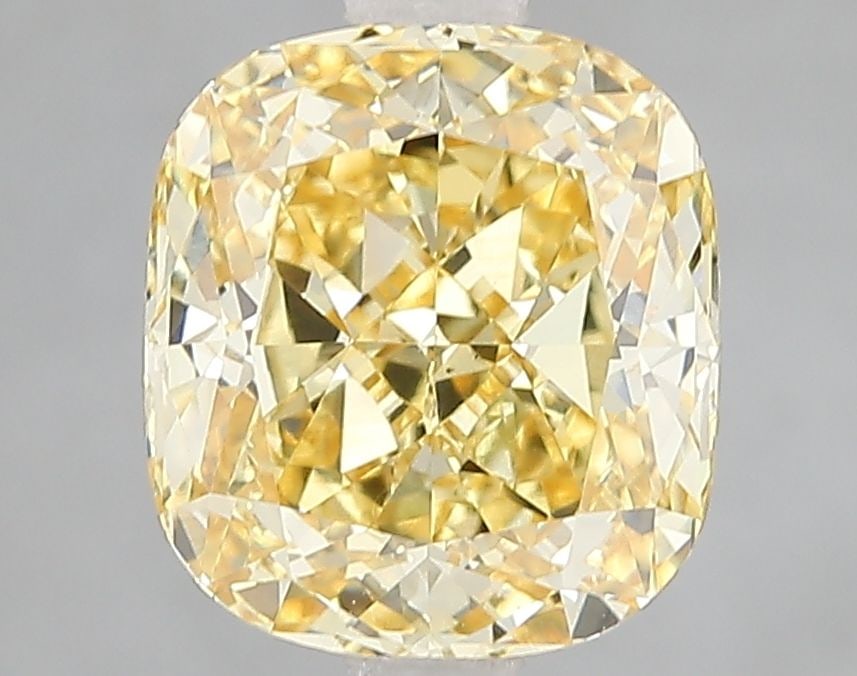Loose Diamond - CUSHION MODIFIED 3.1ct Fancy Vivid Yellow VS1: Loose Diamond - CUSHION MODIFIED 3.1ct Fancy Vivid Yellow VS1 Source: This is a real non-mined Diamond that has been grown in a lab Shape: CUSHION MODIFIED Carats: 3.1 Color: Fancy Vivid Yellow Certif