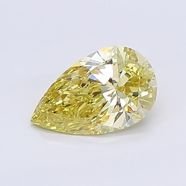 Loose Diamond - PEAR 0.61ct Fancy Vivid Yellow VVS2: Loose Diamond - PEAR 0.61ct Fancy Vivid Yellow VVS2 Source: This is a real non-mined Diamond that has been grown in a lab Shape: PEAR Carats: 0.61 Color: Fancy Vivid Yellow Certification: NONE Video: