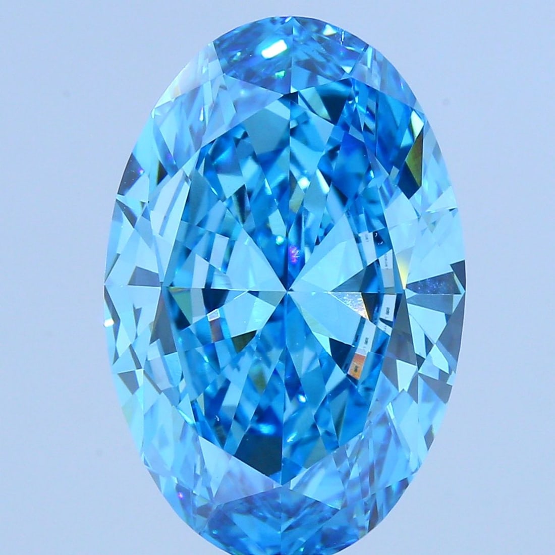 Loose Diamond - OVAL 8.02ct Fancy Vivid Blue SI1: Loose Diamond - OVAL 8.02ct Fancy Vivid Blue SI1 Source: This is a real non-mined Diamond that has been grown in a lab Shape: OVAL Carats: 8.02 Color: Fancy Vivid Blue Certification: IGI Video: