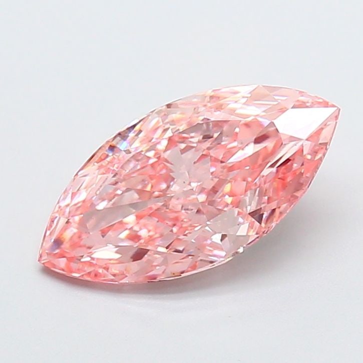 Loose Diamond - MARQUISE 2.0ct Fancy Vivid Pink VS1: Loose Diamond - MARQUISE 2.0ct Fancy Vivid Pink VS1 Source: This is a real non-mined Diamond that has been grown in a lab Shape: MARQUISE Carats: 2.0 Color: Fancy Vivid Pink Certification: IGI Video:
