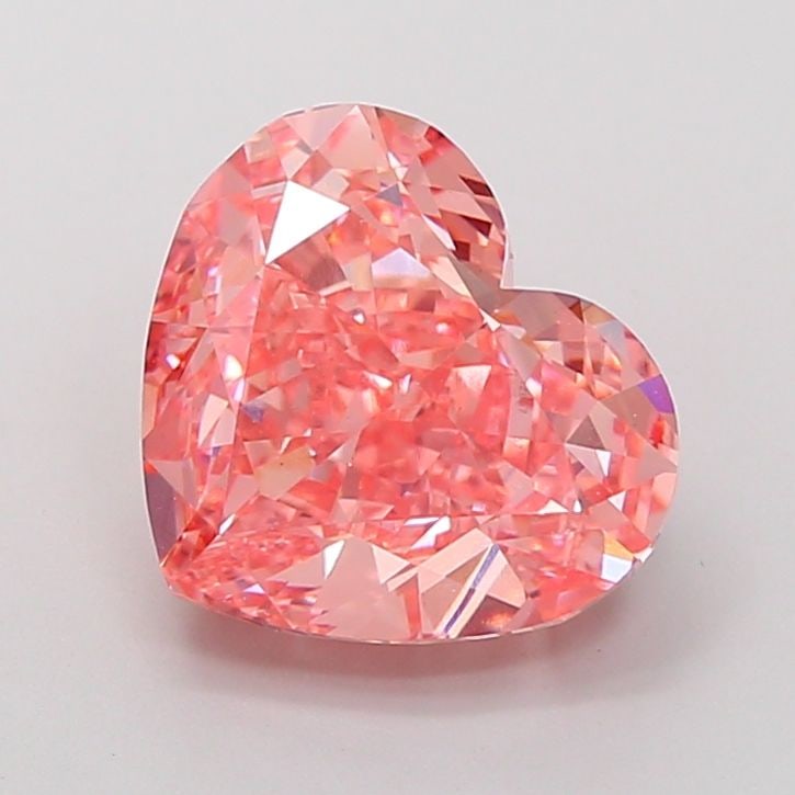 Loose Diamond - HEART 5.78ct Fancy Vivid Pink VS1: Loose Diamond - HEART 5.78ct Fancy Vivid Pink VS1 Source: This is a real non-mined Diamond that has been grown in a lab Shape: HEART Carats: 5.78 Color: Fancy Vivid Pink Certification: IGI Video: