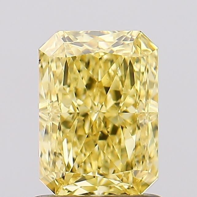 Loose Diamond - RADIANT 1.4ct Fancy Intense Yellow VS2: Loose Diamond - RADIANT 1.4ct Fancy Intense Yellow VS2 Source: This is a real non-mined Diamond that has been grown in a lab Shape: RADIANT Carats: 1.4 Color: Fancy Intense Yellow Certification: IGI V