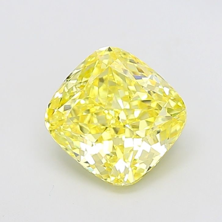 Loose Diamond - CUSHION MODIFIED 3.05ct Fancy Intense Yellow VVS2: Loose Diamond - CUSHION MODIFIED 3.05ct Fancy Intense Yellow VVS2 Source: This is a real non-mined Diamond that has been grown in a lab Shape: CUSHION MODIFIED Carats: 3.05 Color: Fancy Intense Yellow