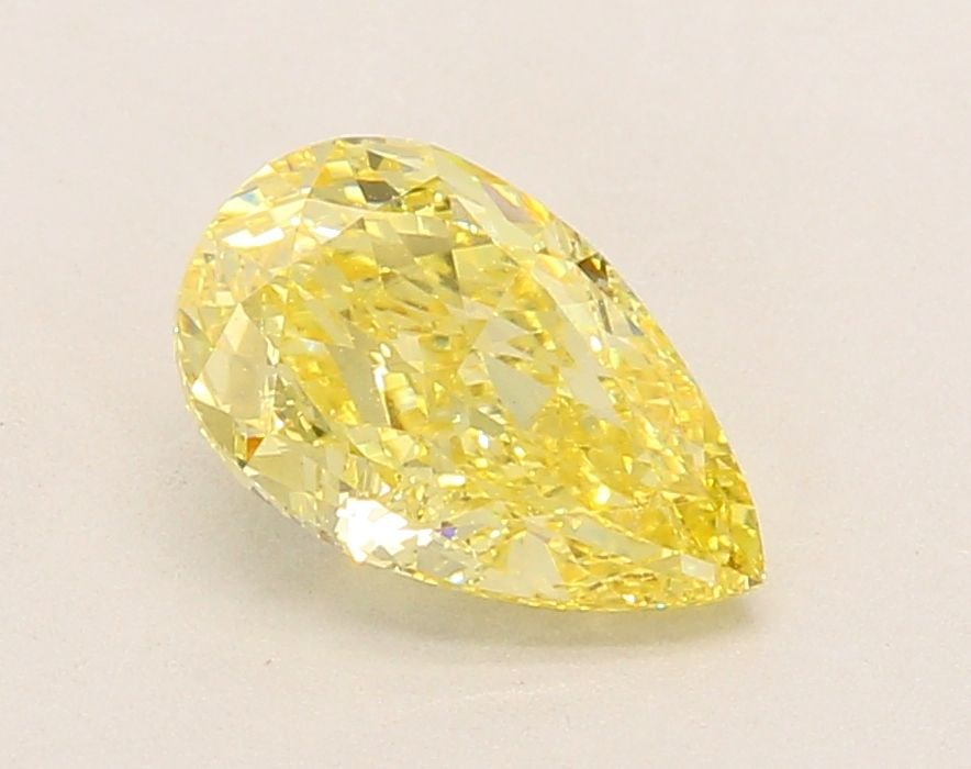 Loose Diamond - PEAR 1.62ct Fancy Intense Yellow VVS2: Loose Diamond - PEAR 1.62ct Fancy Intense Yellow VVS2 Source: This is a real non-mined Diamond that has been grown in a lab Shape: PEAR Carats: 1.62 Color: Fancy Intense Yellow Certification: IGI Vide