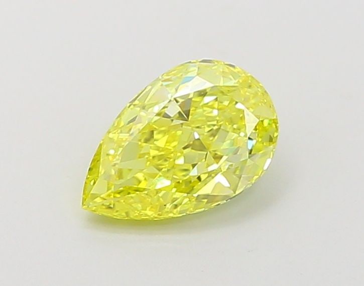 Loose Diamond - PEAR 1.0ct Fancy Vivid Yellow VS1: Loose Diamond - PEAR 1.0ct Fancy Vivid Yellow VS1 Source: This is a real non-mined Diamond that has been grown in a lab Shape: PEAR Carats: 1.0 Color: Fancy Vivid Yellow Certification: IGI Video: