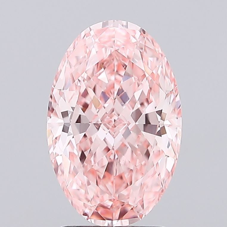 Loose Diamond - OVAL 2.5ct Fancy Vivid Pink VS1: Loose Diamond - OVAL 2.5ct Fancy Vivid Pink VS1 Source: This is a real non-mined Diamond that has been grown in a lab Shape: OVAL Carats: 2.5 Color: Fancy Vivid Pink Certification: IGI Video: