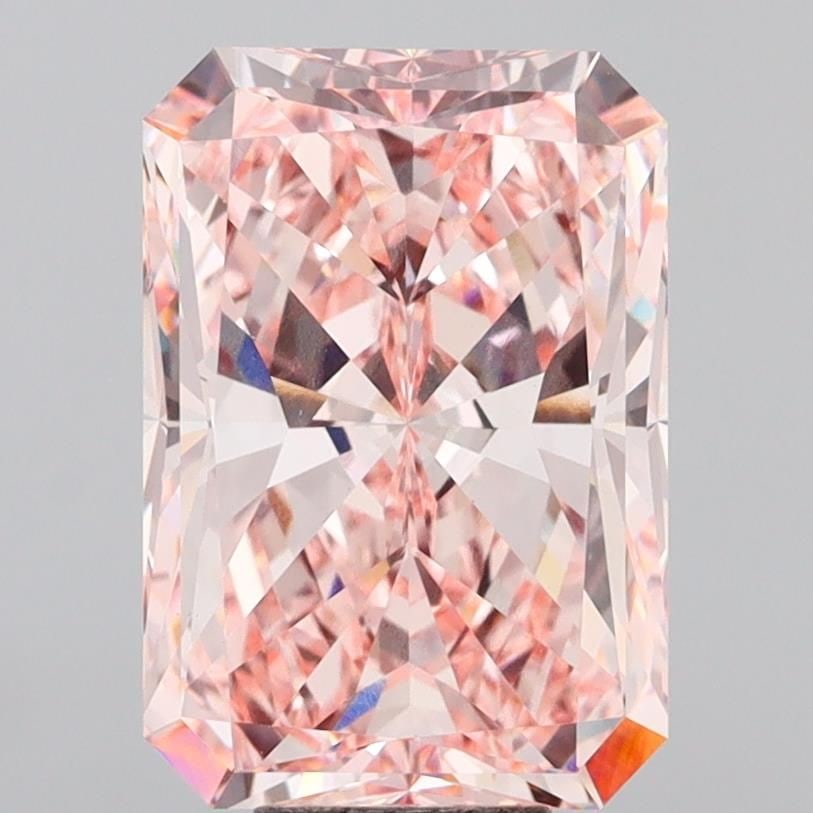 Loose Diamond - RADIANT 10.11ct Fancy Intense Pink VVS2: Loose Diamond - RADIANT 10.11ct Fancy Intense Pink VVS2 Source: This is a real non-mined Diamond that has been grown in a lab Shape: RADIANT Carats: 10.11 Color: Fancy Intense Pink Certification: IGI 