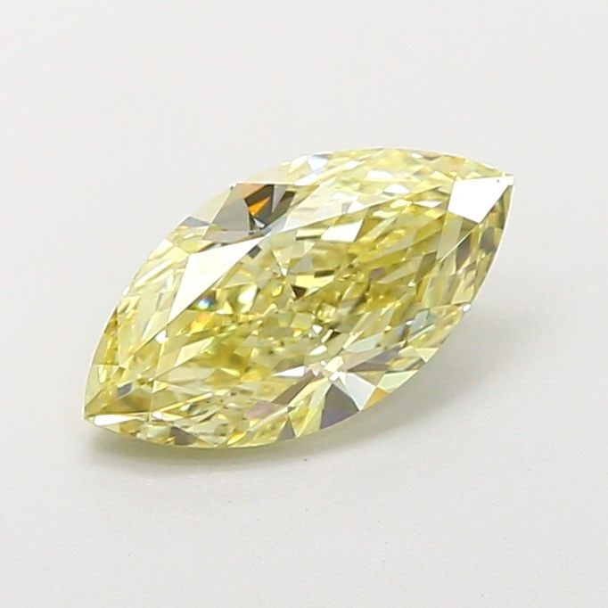 Loose Diamond - MARQUISE 1.53ct Fancy Light Yellow VS2: Loose Diamond - MARQUISE 1.53ct Fancy Light Yellow VS2 Source: This is a real non-mined Diamond that has been grown in a lab Shape: MARQUISE Carats: 1.53 Color: Fancy Light Yellow Certification: IGI V