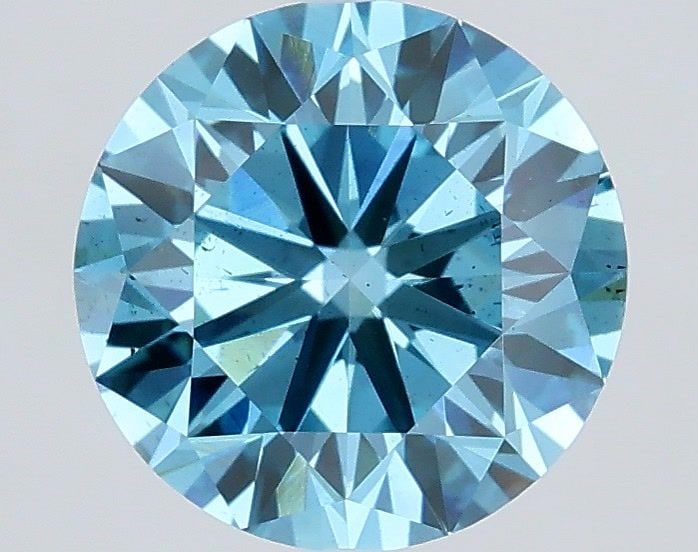 Loose Diamond - ROUND 2.04ct Fancy Vivid Blue SI1: Loose Diamond - ROUND 2.04ct Fancy Vivid Blue SI1 Source: This is a real non-mined Diamond that has been grown in a lab Shape: ROUND Carats: 2.04 Color: Fancy Vivid Blue Certification: IGI Video: