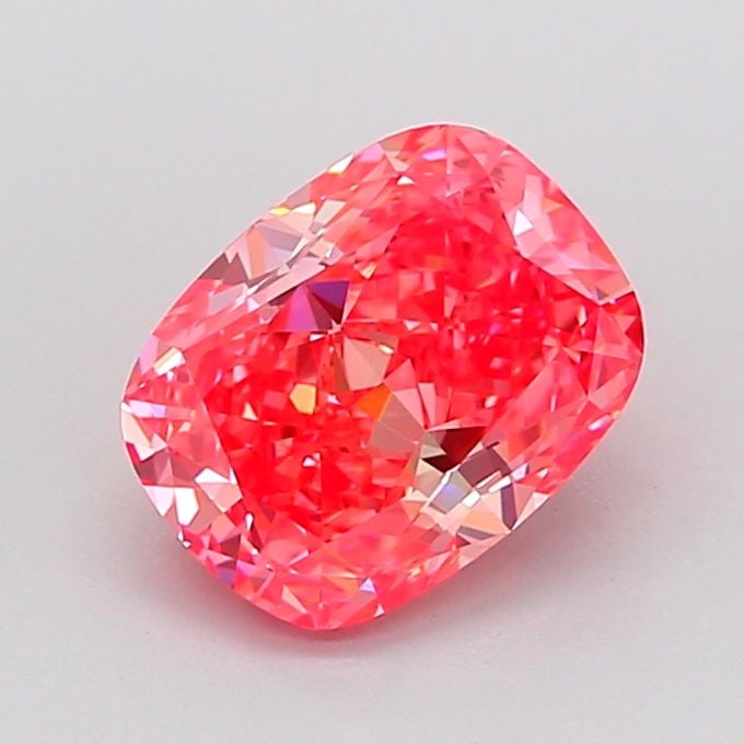 Loose Diamond - CUSHION MODIFIED 1.65ct Fancy Vivid Red VVS2: Loose Diamond - CUSHION MODIFIED 1.65ct Fancy Vivid Red VVS2 Source: This is a real non-mined Diamond that has been grown in a lab Shape: CUSHION MODIFIED Carats: 1.65 Color: Fancy Vivid Red Certifica