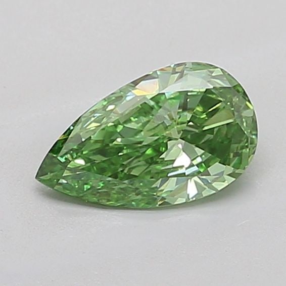 Loose Diamond - PEAR 0.99ct Fancy Vivid Green VS1: Loose Diamond - PEAR 0.99ct Fancy Vivid Green VS1 Source: This is a real non-mined Diamond that has been grown in a lab Shape: PEAR Carats: 0.99 Color: Fancy Vivid Green Certification: IGI Video: