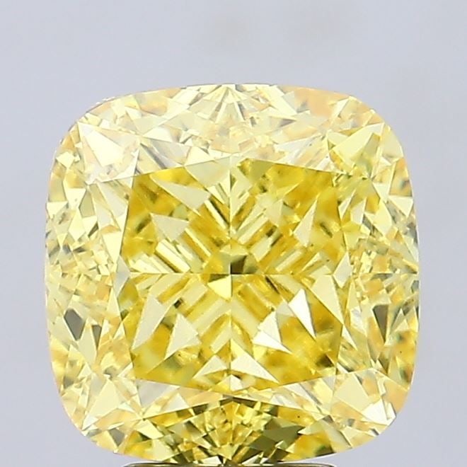 Loose Diamond - CUSHION MODIFIED 7.46ct Fancy Vivid Yellow VS1: Loose Diamond - CUSHION MODIFIED 7.46ct Fancy Vivid Yellow VS1 Source: This is a real non-mined Diamond that has been grown in a lab Shape: CUSHION MODIFIED Carats: 7.46 Color: Fancy Vivid Yellow Cert