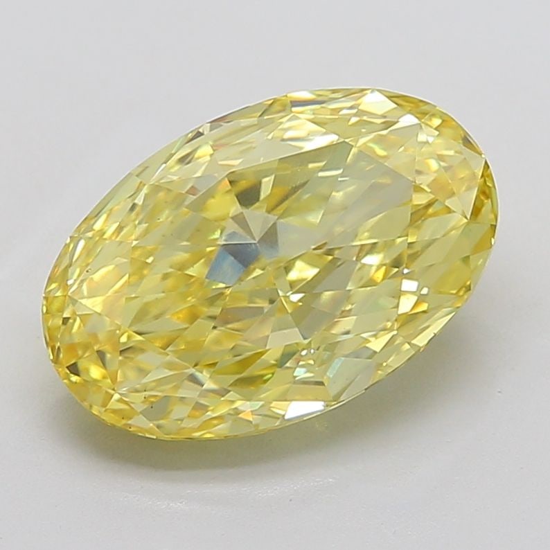 Loose Diamond - OVAL 7.03ct Fancy Intense Yellow VS2: Loose Diamond - OVAL 7.03ct Fancy Intense Yellow VS2 Source: This is a real non-mined Diamond that has been grown in a lab Shape: OVAL Carats: 7.03 Color: Fancy Intense Yellow Certification: IGI Video