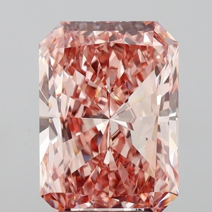 Loose Diamond - RADIANT 2.51ct Fancy Intense Pink VS1: Loose Diamond - RADIANT 2.51ct Fancy Intense Pink VS1 Source: This is a real non-mined Diamond that has been grown in a lab Shape: RADIANT Carats: 2.51 Color: Fancy Intense Pink Certification: IGI Vid