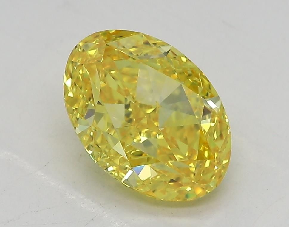 Loose Diamond - OVAL 1.74ct Fancy Vivid Yellow IF: Loose Diamond - OVAL 1.74ct Fancy Vivid Yellow IF Source: This is a real non-mined Diamond that has been grown in a lab Shape: OVAL Carats: 1.74 Color: Fancy Vivid Yellow Certification: IGI Video: