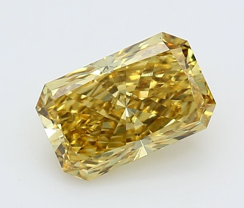 Loose Diamond - RADIANT 2.0ct Fancy Vivid Yellow VS1: Loose Diamond - RADIANT 2.0ct Fancy Vivid Yellow VS1 Source: This is a real non-mined Diamond that has been grown in a lab Shape: RADIANT Carats: 2.0 Color: Fancy Vivid Yellow Certification: IGI Video