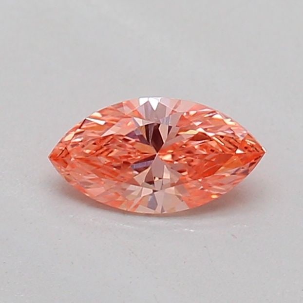 Loose Diamond - MARQUISE 0.2ct Fancy Vivid Orange Pink VS1: Loose Diamond - MARQUISE 0.2ct Fancy Vivid Orange Pink VS1 Source: This is a real non-mined Diamond that has been grown in a lab Shape: MARQUISE Carats: 0.2 Color: Fancy Vivid Orange Pink Certificatio