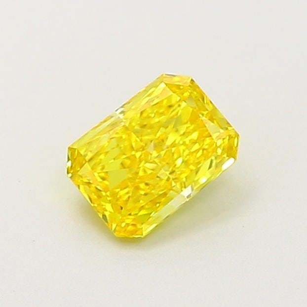Loose Diamond - RADIANT 0.52ct Fancy Vivid Yellow VVS2: Loose Diamond - RADIANT 0.52ct Fancy Vivid Yellow VVS2 Source: This is a real non-mined Diamond that has been grown in a lab Shape: RADIANT Carats: 0.52 Color: Fancy Vivid Yellow Certification: IGI Vi