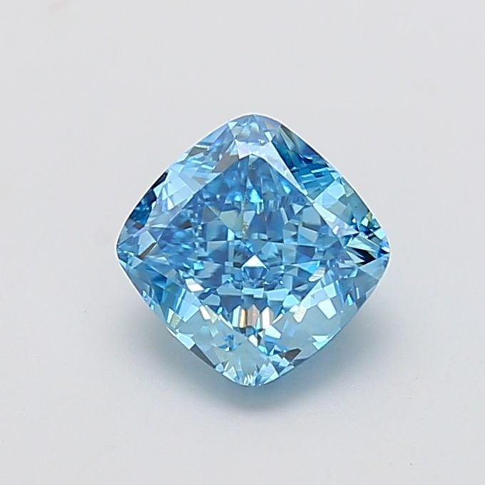 Loose Diamond - CUSHION MODIFIED 2.04ct Fancy Vivid Blue VVS1: Loose Diamond - CUSHION MODIFIED 2.04ct Fancy Vivid Blue VVS1 Source: This is a real non-mined Diamond that has been grown in a lab Shape: CUSHION MODIFIED Carats: 2.04 Color: Fancy Vivid Blue Certifi