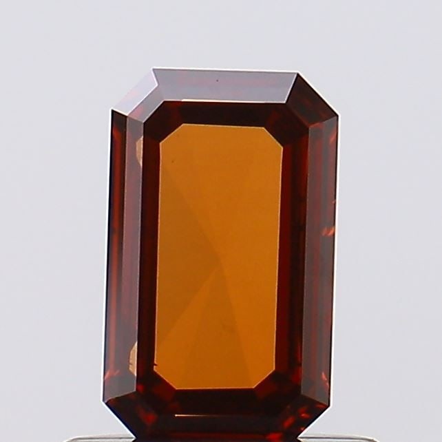 Loose Diamond - ROSE 0.52ct Fancy Vivid Orangey Red VS1: Loose Diamond - ROSE 0.52ct Fancy Vivid Orangey Red VS1 Source: This is a real non-mined Diamond that has been grown in a lab Shape: ROSE Carats: 0.52 Color: Fancy Vivid Orangey Red Certification: NON